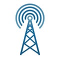 Transmitter antenna symbol. signal tower icon. Communication antenna simple Royalty Free Stock Photo