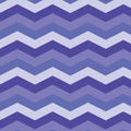 Chevron zigzag vector seamless pattern in very peri, purple , lavender and white. Royalty Free Stock Photo