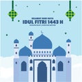Happy Eid Al-Fitr 1443 h, this is Eid greetings in 2022