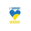 I support Ukraine vector , Russia war on Ukraine