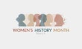 Women\'s History month banner in soft color