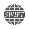 SWIFT icon. Global world payment system symbol.