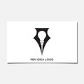PEN IDEA LOGO Royalty Free Stock Photo