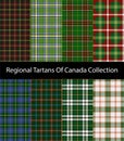 Regional tartans of Canada collection. Royalty Free Stock Photo