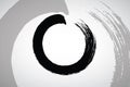 Enso Zen Circle Brush Stroke Logo Design Vector Illustration Icon Art Royalty Free Stock Photo