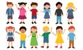 Cute Kids Character Clipart Set