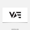 VAE INITIAL LOGO Royalty Free Stock Photo