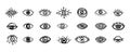 set of eye in taror style illustration. eye hand drawn design Royalty Free Stock Photo