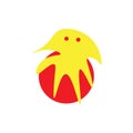 Cuttlefish logo with yellow and red color