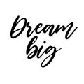 Dream Big Motivation Saying