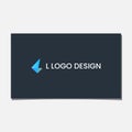 L MODERN LOGO Royalty Free Stock Photo