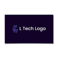 L TECH LOGO Royalty Free Stock Photo