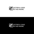 K INITIAL LOGO Royalty Free Stock Photo