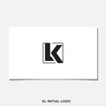 LK OR KL LOGO Royalty Free Stock Photo