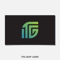 ITG LEAF LOGO Royalty Free Stock Photo