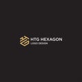 HTG HEXAGON LOGO Royalty Free Stock Photo