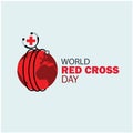 Vector illustration of world red cross day