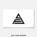 AFS OR ASF LOGO Royalty Free Stock Photo