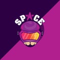 Space warrior tshirt design