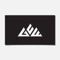 GCW,GUE,GUW MOUNTAIN LOGO Royalty Free Stock Photo