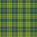 Plaid tartan checkered seamless pattern in green and teal.