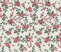 seamless floral pattern on off white background for dress, wall decoration