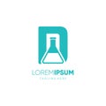 Letter D Bottle Lab Science Logo Design Vector Icon Graphic Royalty Free Stock Photo