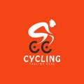 Abstract simple cycling dynamic race sport