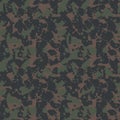 Digital dark khaki camo. Seamless camouflage pattern. Military modern texture. Vector