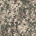 Digital camouflage seamless pattern. Vector illustration. Brown color camo, background in military style.