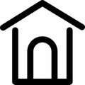 tranparent icon home outline sign symbol design illustration.