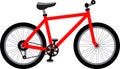 Beautiful red sports bike design