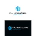 FMJ LOGO DESIGN Royalty Free Stock Photo