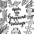 Wish you the happiest holidays. Royalty Free Stock Photo