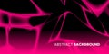 Abstract wave background in black and pink colors. Banner template.