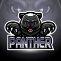 Panther esport logo mascot design