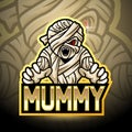 Mummy esport logo mascot design