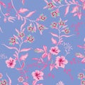 Floral pattern in small colorful flowers. Liberty style.