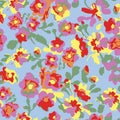 Floral pattern in small colorful flowers. Liberty style.