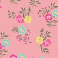 Floral pattern in small colorful flowers. Liberty style.