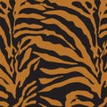 Abstract color zebra, tiger skin design. Animal skin texture seamless pattern. Royalty Free Stock Photo