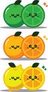 Cute lime, orange, and Lemon icon pack