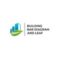 BUILDINGG, BAR DIAGRAM, AND LEAF LOGO