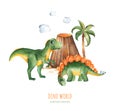 Cute dino world collection