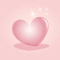 heart as clear as pink dew template Royalty Free Stock Photo
