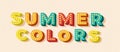 beautiful summer colors with amazing text effect banner background. Royalty Free Stock Photo