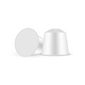 Two Coffee Capsules Mockup Isolated