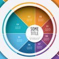 Colorfull Circle Infographic Template Royalty Free Stock Photo