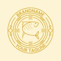 minimalist fish logo concept. creative, vintage, line and elegant style