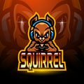 Squirrel esport logo mascot design